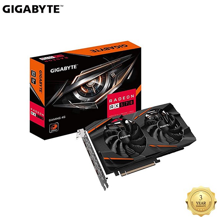 Gigabyte Radeon RX 570 4GB DDR5 GAMING VGA