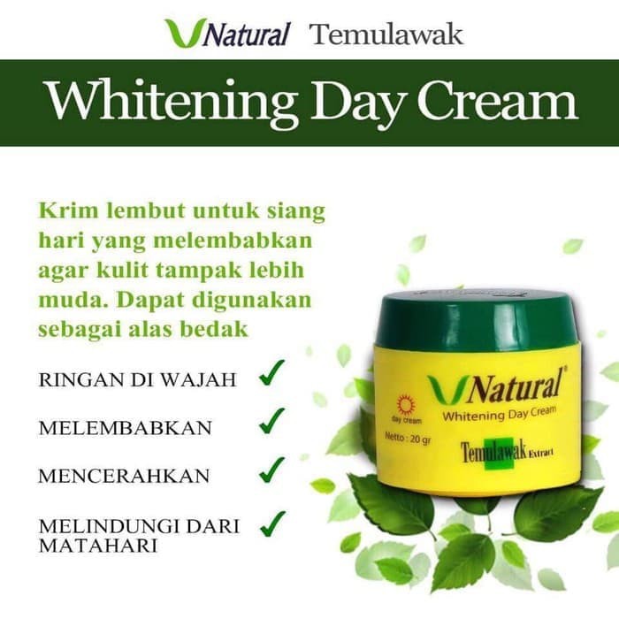 Original  Cream Siang Temulawak V Natural BPOM