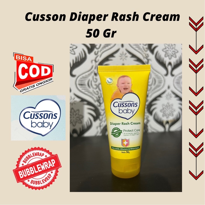 Cusson Baby Diaper Cream 50 Gr - Krim Bayi Anti Ruam Popok