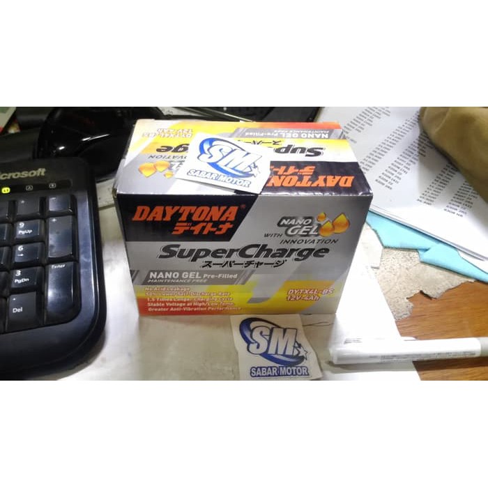 Aki / Accu Daytona Nano GEL DYTX4L-BS aki BEAT FI / VIXION / XEON/NMP