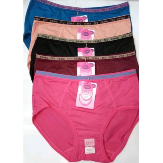 6 PCS CELANA DALAM WANITA FEMA