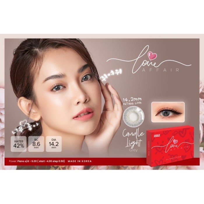 Softlens X2 LOVE AFFAIR Normal 14,2 MM / Soflen Korea Love Affair X2 - CANDLE LIGHT