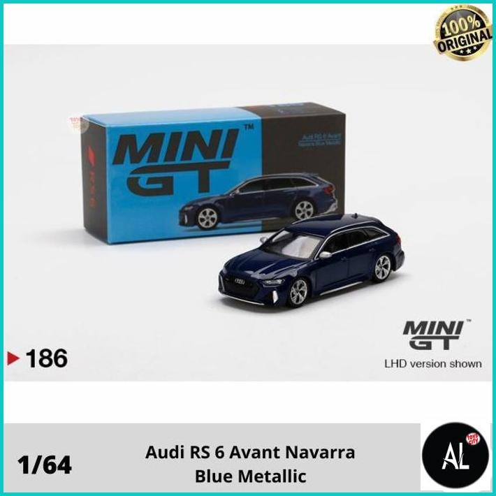 Al Minigt Audi Rs 6 Avant Navarra Blue Metallic Mini Gt
