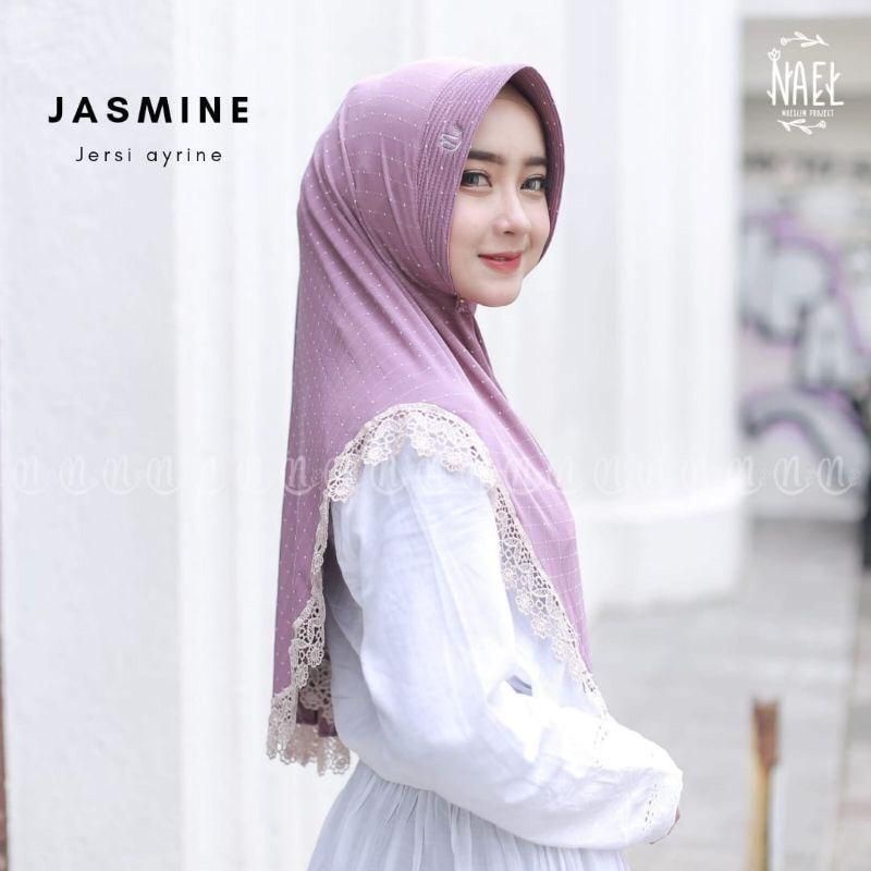 [Ori Nael] JASMINE••jilbab instan jersey ayrine••bergo instan jersey