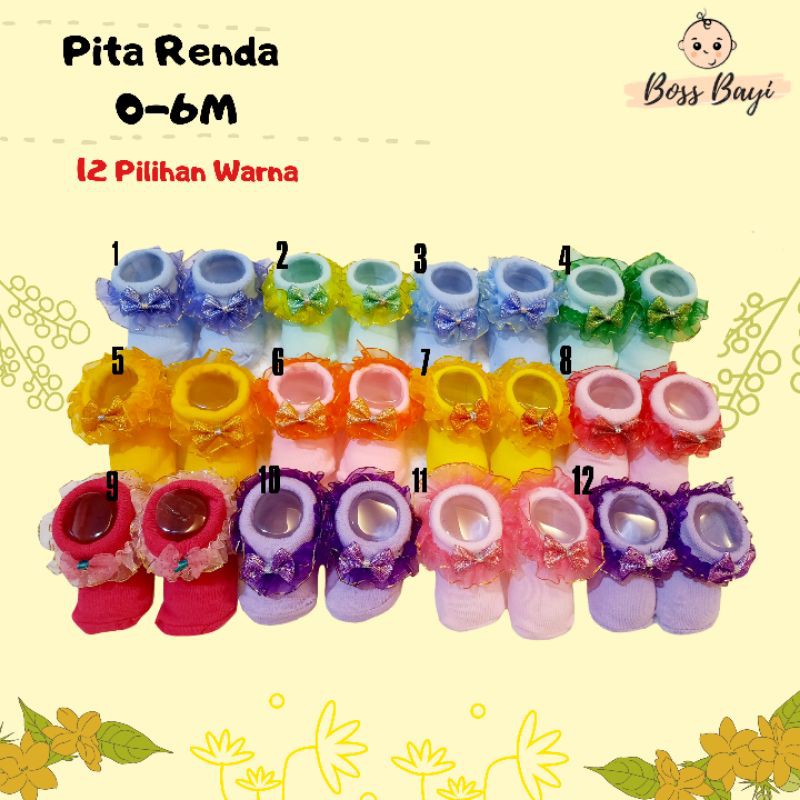 Kaos Kaki Bayi Pita Renda Tutu