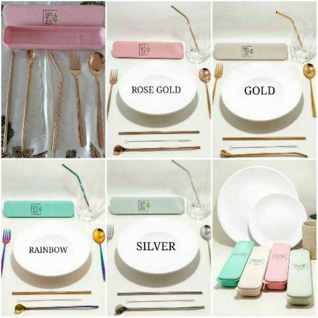 

PREMIUM STANLESS STRAW AND EATING UTENSILS SET 7IN1