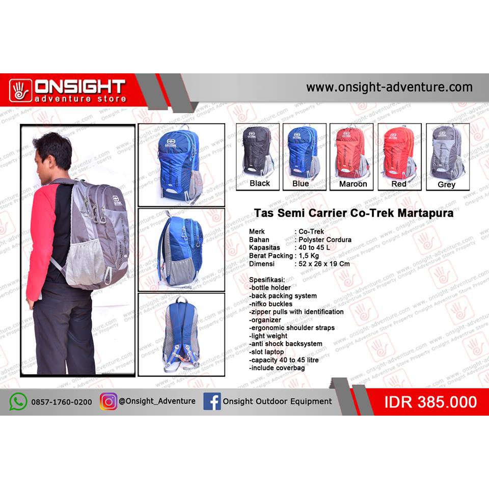 Tas Semi Carrier Co-trek Martapura