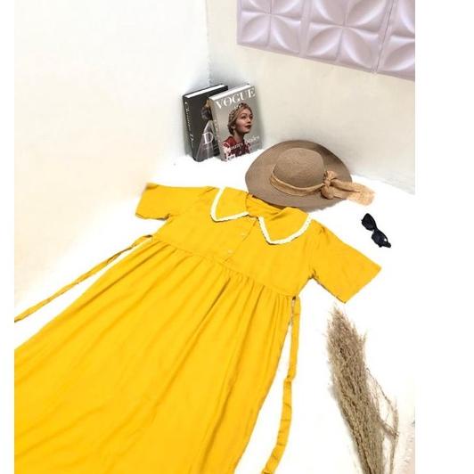 HOME DRESS ELSA / DASTER ANDIN KEKINIAN DASTER KERAH RENDA BISA BUSUI 국