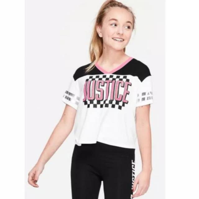 Promo Setelan Anak Perempuan Justice Original Justice Checker Board