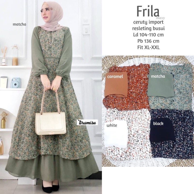 frila gamis pesanan 1pcs
