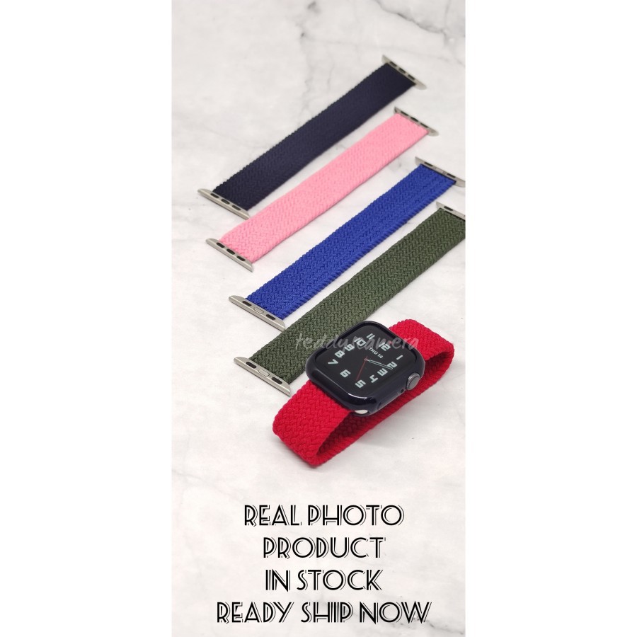Strap Apple Watch Solo Loop Nylon Braided Tali Jam iwatch Nylon Braided 42/44mm