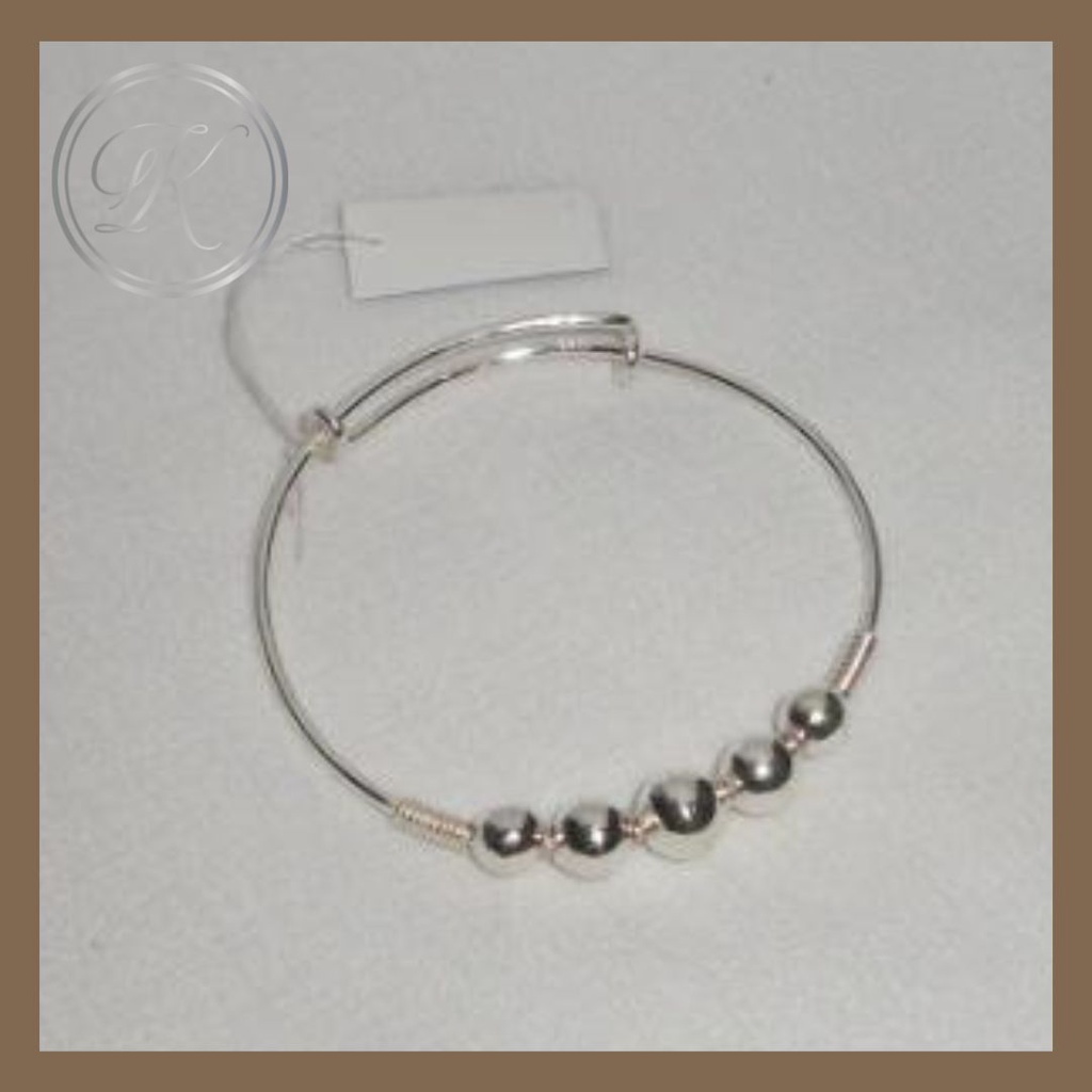 GELANG TANGAN BAYI PERAK 925 LIMA BOLA