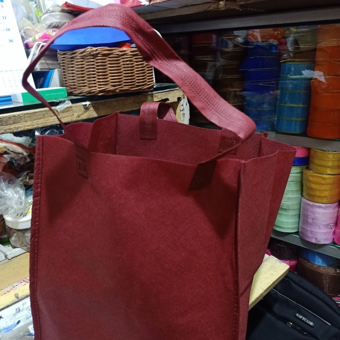 

✨ BISA COD ✨ tas spunbond buat nasi box 22 bahan tebal isi 12 pcs