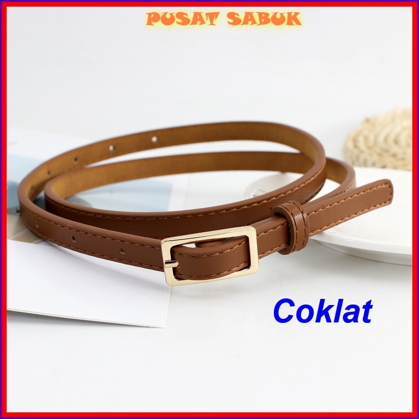 Gesper Belt Kecil Sabuk Tali Ikat Pinggang Wanita Fashion Korea Gasper Aksesoris Obi Murah cewek Blet pesta Kulit kepang Model Cantik Kekinian Grosir Murah Oby Import Mewah