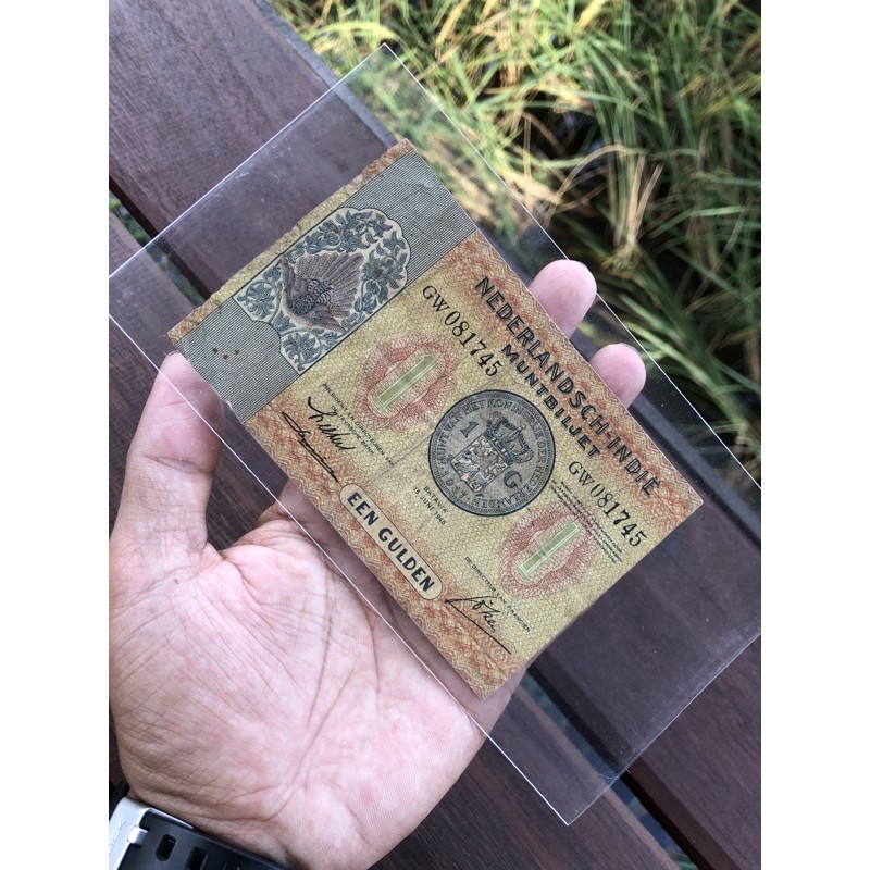 Uang Kuno Muntbiljet 1G Tahun 1940 VF ORIGINAL
