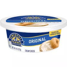 

CRYSTAL FARM CREAM CHEESE TUB 8 OZ