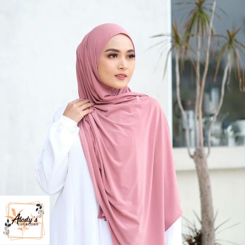 Pashmina Bando Oval Jersey Terbaru Termurah / Alody's Collection