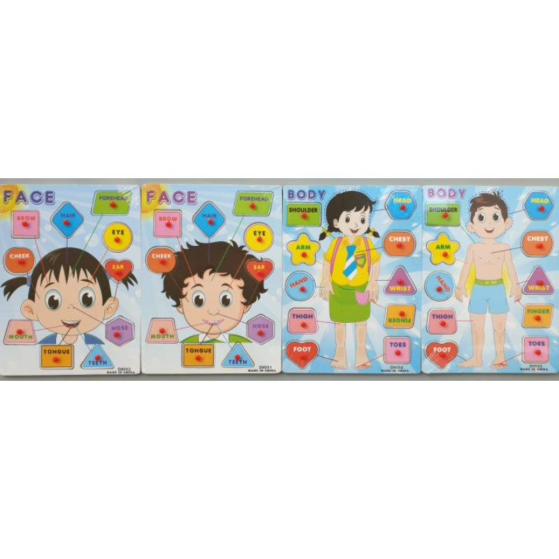 PUZZLE KAYU/PUZZLE KNOB KAYU-BODY n FACE KNOB