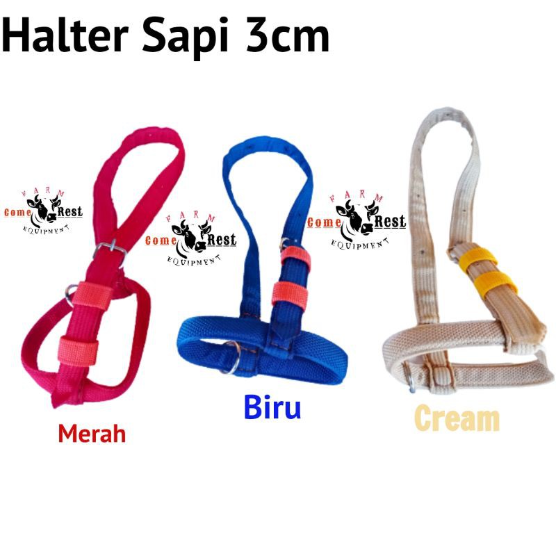 HEAD HALTER IKAT KEPALA BRANGUS BACOK SAPI, KUDA, KERBAU ORIGINAL(ORI) LENGKAP.