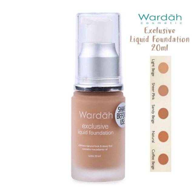 Wardah Exclusive Liquid  Foundation SPF 30 ~ 100% ORIGINAL