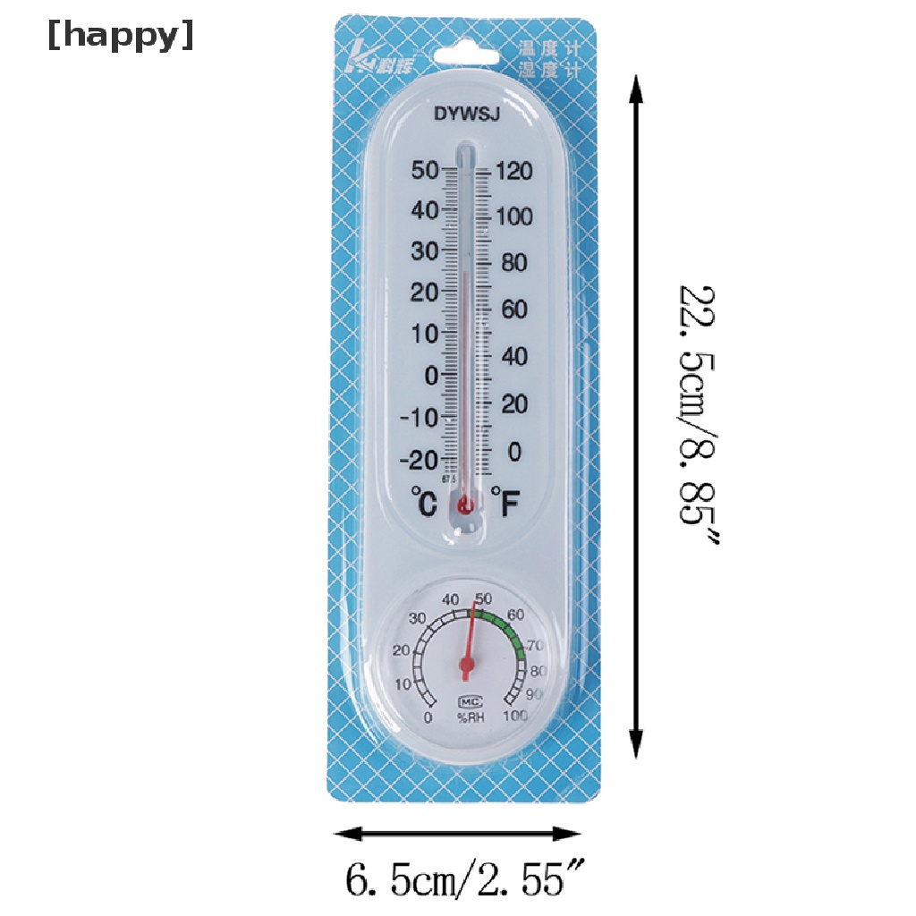 Termometer Hygrometer Analog Monitor Kelembaban Model Tempel Dinding Untuk Rumah Tangga