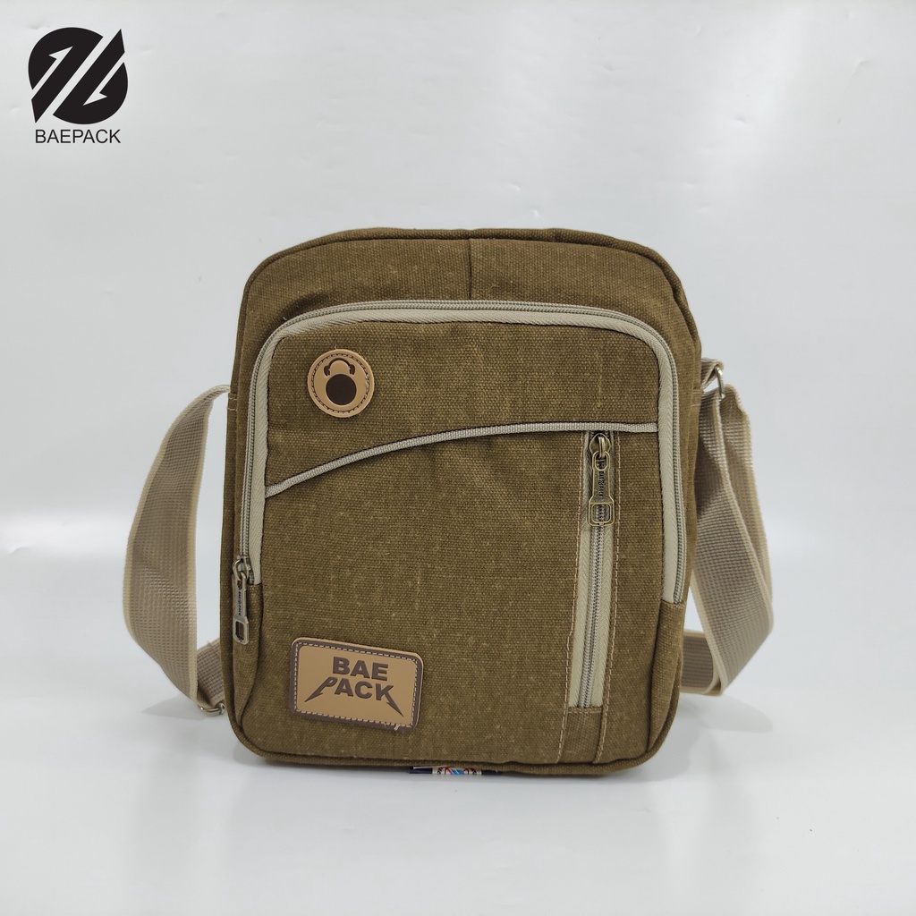 Tas Selempang Cowok Dengan Lubang Headset Brandon Baepack / Tas Bahu Pria / Original Baepack