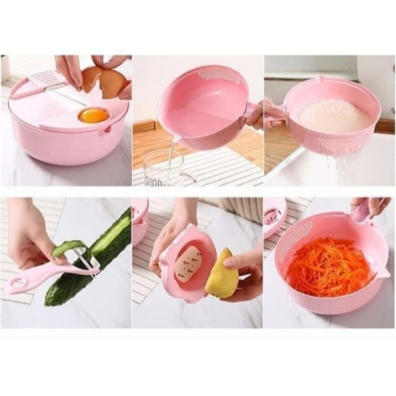 ALAT PEMOTONG SERBAGUNA PARUTAN 12IN1 | Alat Pemotong Sayur Dan Buah