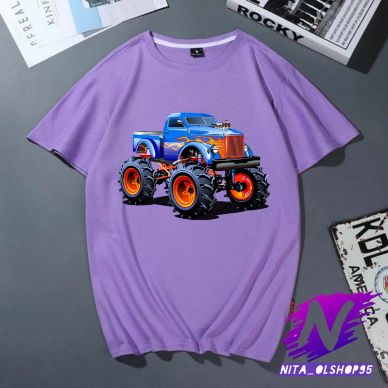 baju anak truk kaos anak mobil truk monster free nama bahan premium