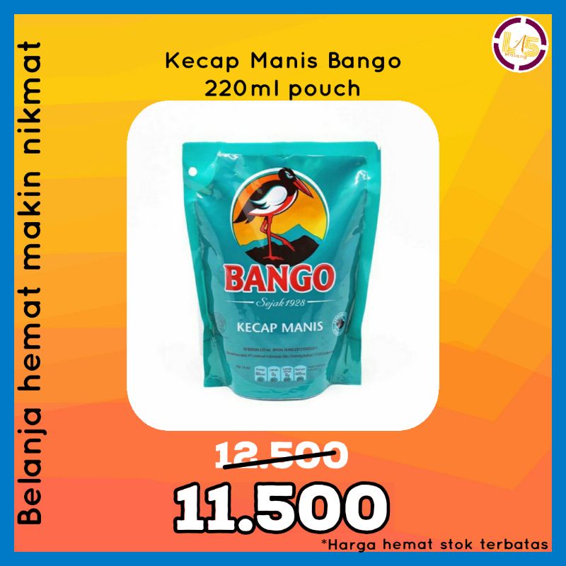 

Kecap Manis Bango pouch 220 ml