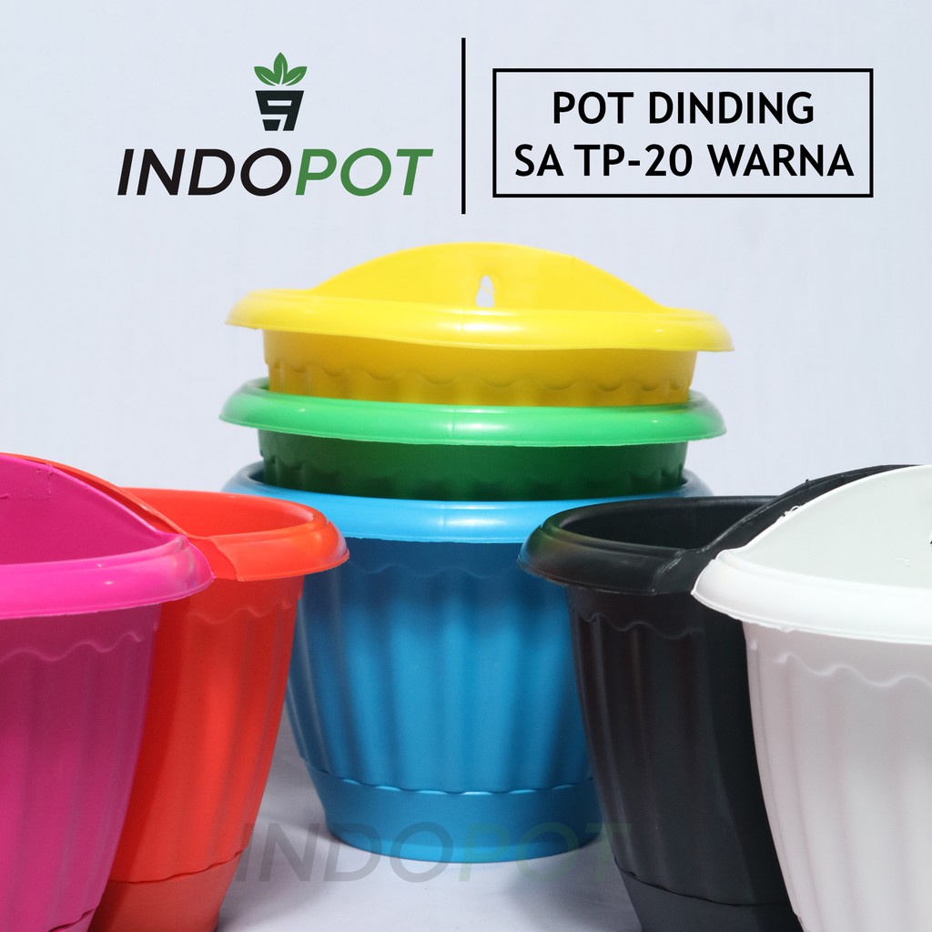 Jual Pot Dinding|Pot Tembok|Pot Warna|Pot Tempel|Pot Bunga 20 | Shopee