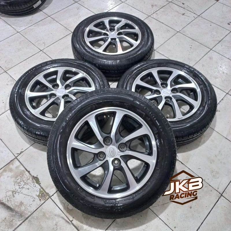 VELG MOBIL BEKAS OEM SIGRA R14 PCD 4X100 + BAN CHAMPIRO 175/65 R14
