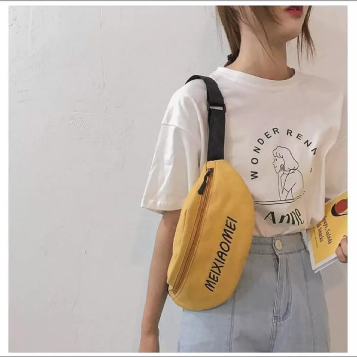 Twenty Bag - Tas Pinggang Waistbag Wanita &amp; Pria Meixaomei Fashion Korean Style Tas Carakter Mata