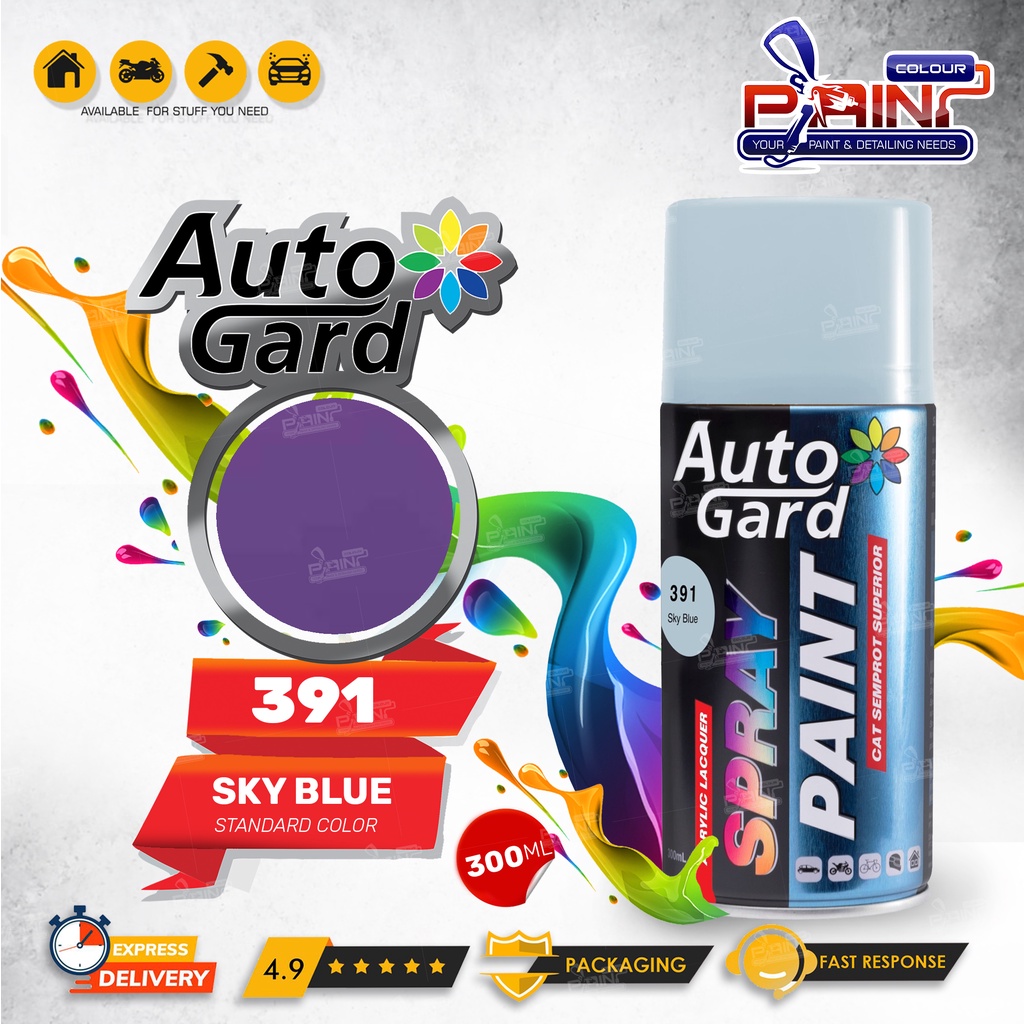 AutoGard Sky Blue AG-391 Cat Semprot Akrilik Mobil Motor Helm