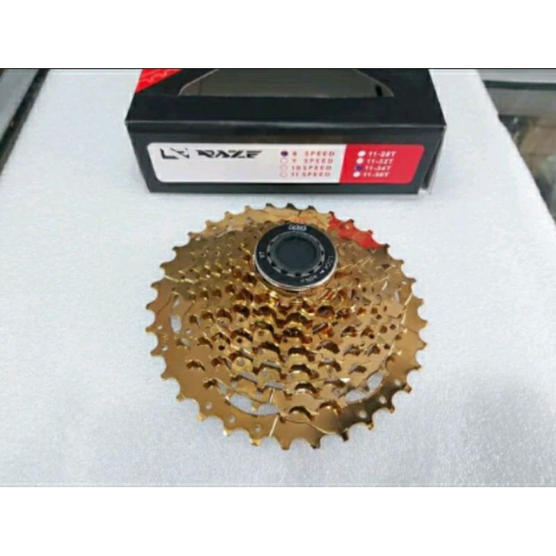 SPROCKET RAZE 8 SPEED 11-34T GOLD