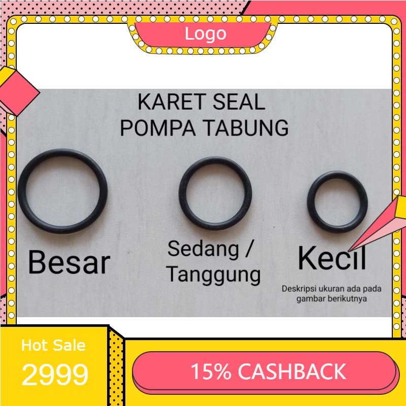 KARET SEAL SIL POMPA TABUNG Ban SEPEDA BESAR SEDANG KECIL