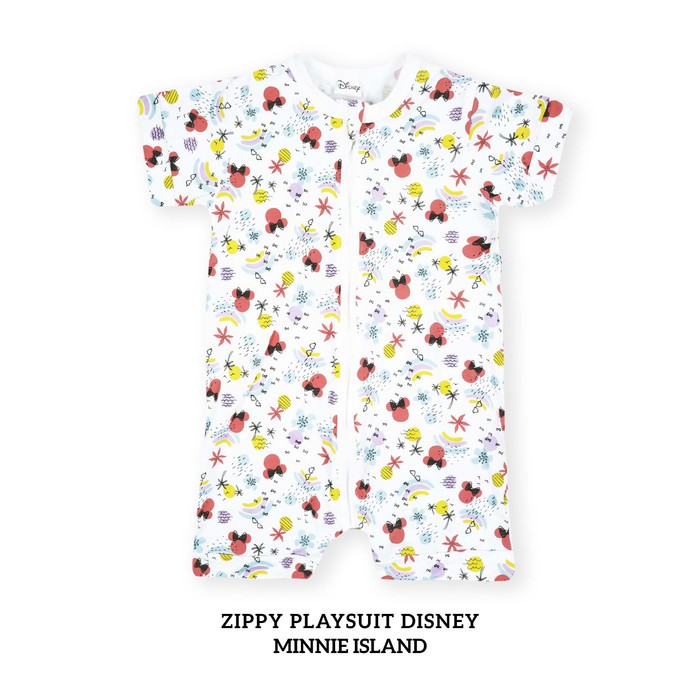 Baju Jumper Jumpsuit Bayi /Pakaian Romper Anak 6 Bulan- 3 Tahun Palmerhaus Zippy Playsuit Minnie Island