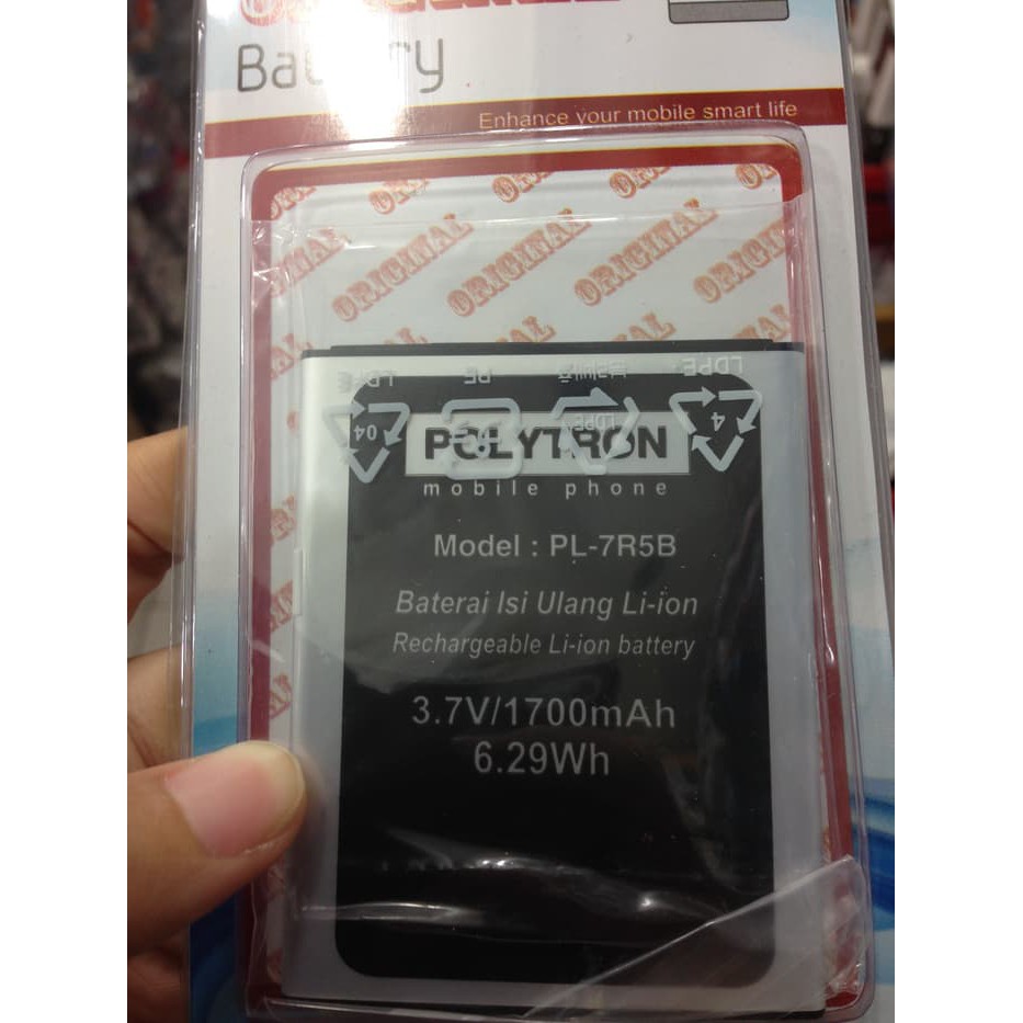 Battery Batre Baterai Polytron Rocket Quadra T4 R2506 W6500 PL-7R5B