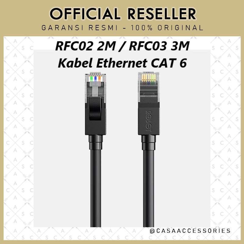 Robot RFC02 2M / RFC03 3M Kabel Ethernet Cable CAT 6 LAN RJ45