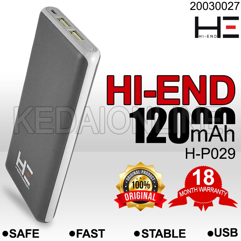 Hiend Powerbank 12000mah ORIGINAL Quick Charge / Powerbank Fast Charging
