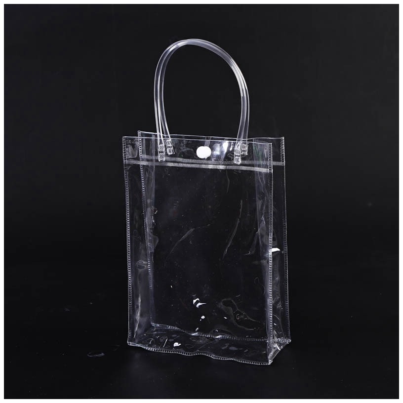 Mika Transparant Tas Tenteng Varian size transparan hampers Kota Tebal banyak ukuran PVC Polos Goodie Bag Souvenir Gift  Ulang Tahun Bening Tote Mini  Chikoisme NR
