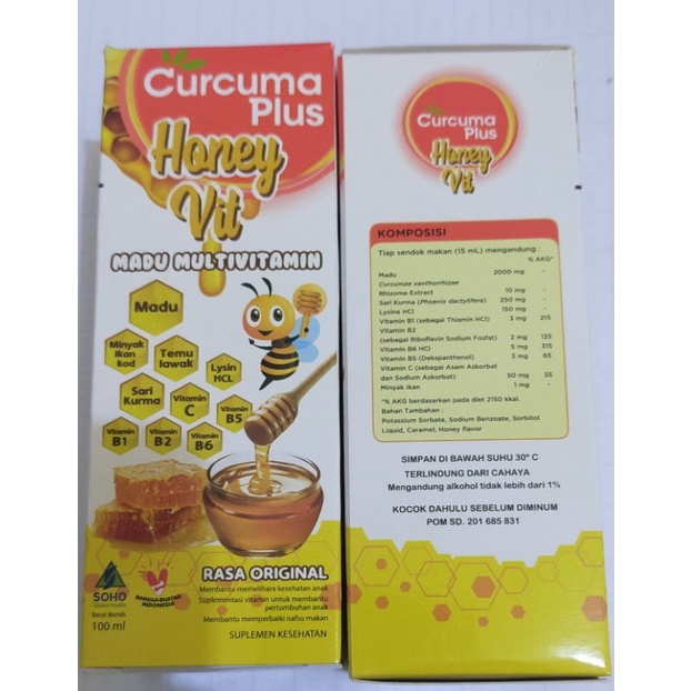 Curcuma Plus Honey Vit 100 ml