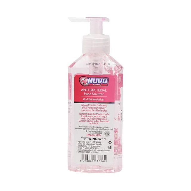 Nuvo Hand Sanitizer Merah Fresh Blossom Botol 250 ml