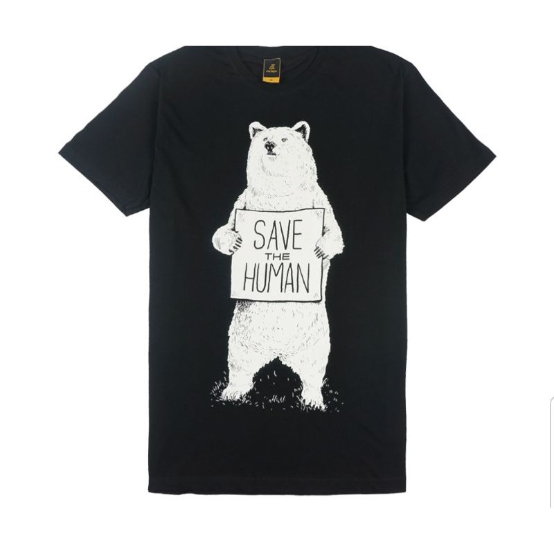 KAOS BAJU T SHIRT DISTRO PRIA WANITA SAVE THE HUMAN