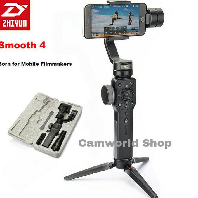 Stock Terbaru | Zhiyun Smooth 4 3 Axis Handheld Smartphone Gimbal \u00c2\u0080\u00a6