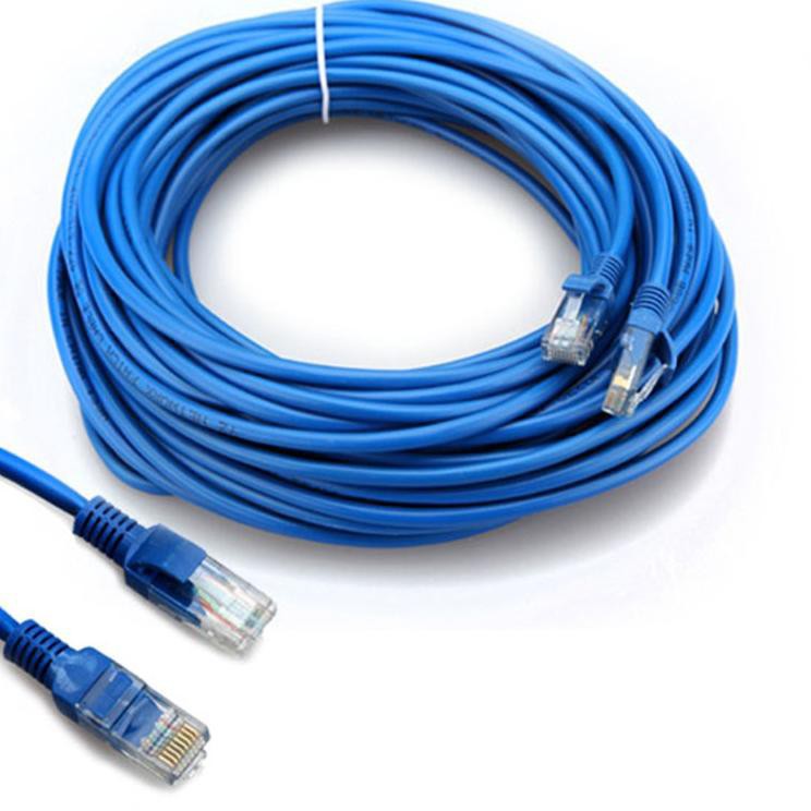 Kabel LAN CAT5 5/10/15/20/25/30 Meter Cat5E UTP Cable Network Cable Konektor RJ45