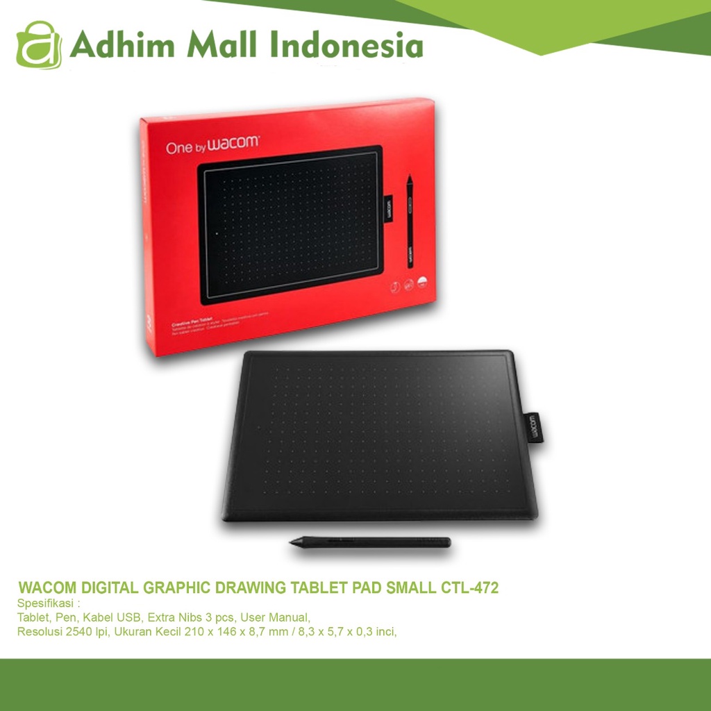 WACOM DIGITAL GRAPHIC DRAWING TABLET PAD SMALL CTL-472