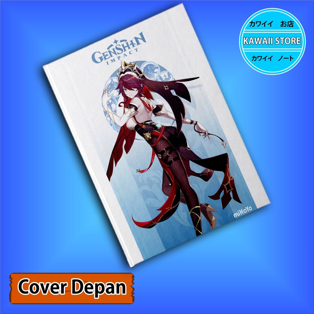 

Notebook / Pocket book Hard Cover Anime Game Genshin Impact ROSARIA uk A5 & A6 / Notes Book