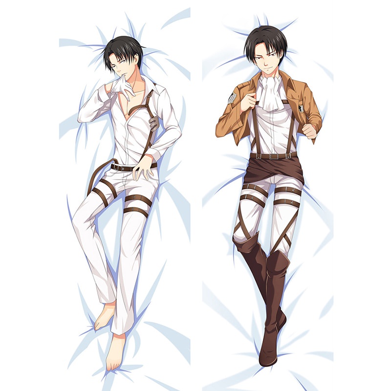 PREORDER Anime Attack on Titan Cosplay Pillow Cover Mikasa Ackerman Throw Otaku Dakimakura Peachskin