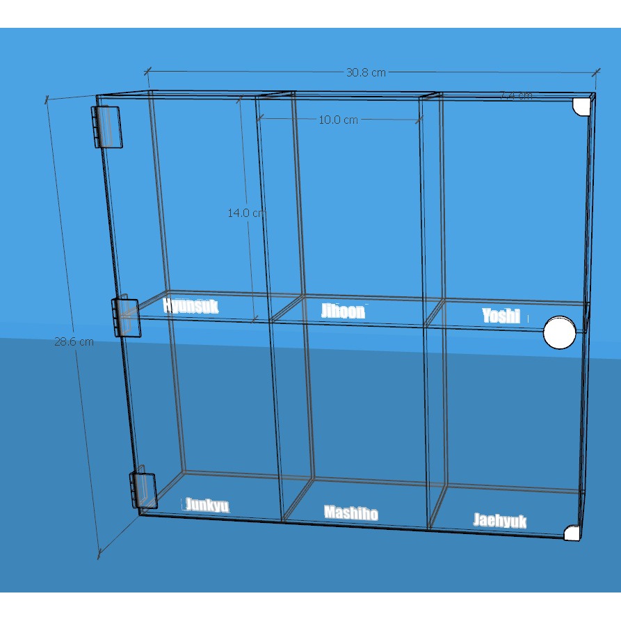 Rak TRUZ MININI / Boneka TRUZ MININI / Rak Akrilik Boneka / Rak Boneka Akrilik