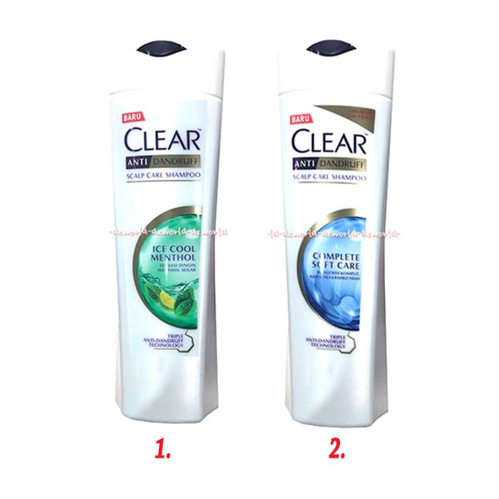 Clear Anti Dandruff Ice Menthol Soft Care Shampoo Ketombe 320ml